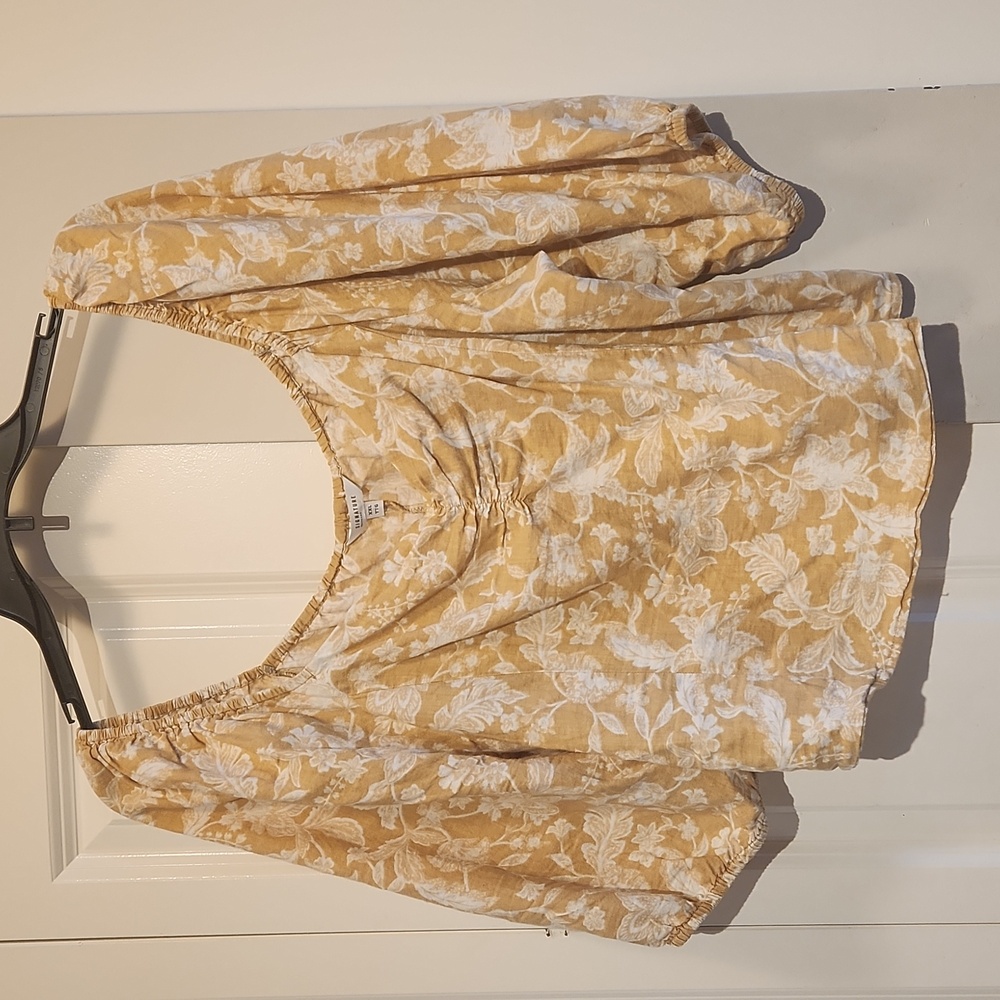 Yellow Floral Crop Top